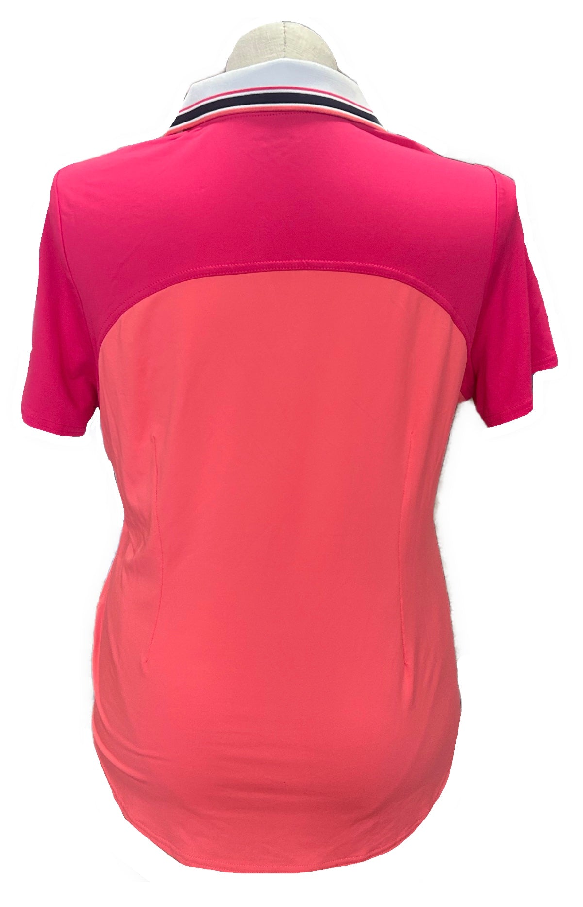 Jofit Women's Pink & Coral Short Sleeve Golf Polo Size XL - 0