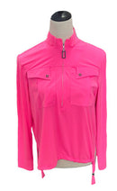 Jamie Sadock Bright Pink Sunsense Long Sleeve Golf Top Size M MSP$98-1