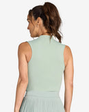 New Bad Birdie Women's Blade Sleeveless Golf Polo - Washed Sage-3