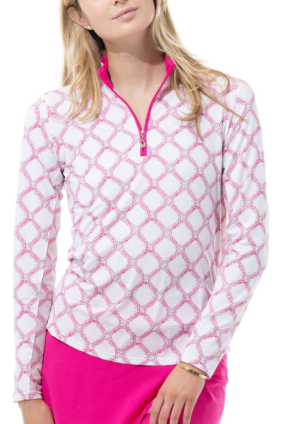 New San Soleil Women's Solair Ultra Cool Long Sleeve Sun Shirt BITP MSP$104