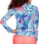 New Tail Women's Emersyn Long Sleeve Golf Top - Mykonos Fronds Size XL MSP$100-2