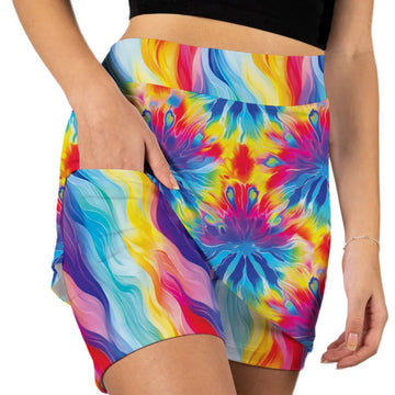New Skort Obsession Women's Kaleidoscope Golf Skort - 0
