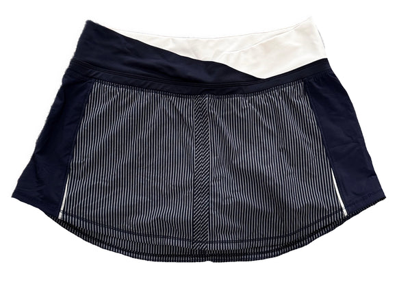 Lululemon Navy Striped Women's Short Skort Size 4
