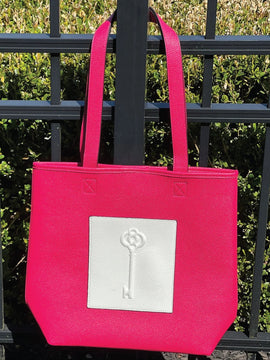 Belyn Key Keystone Satchel - Melon/Vanilla w/ Logo MSP$118