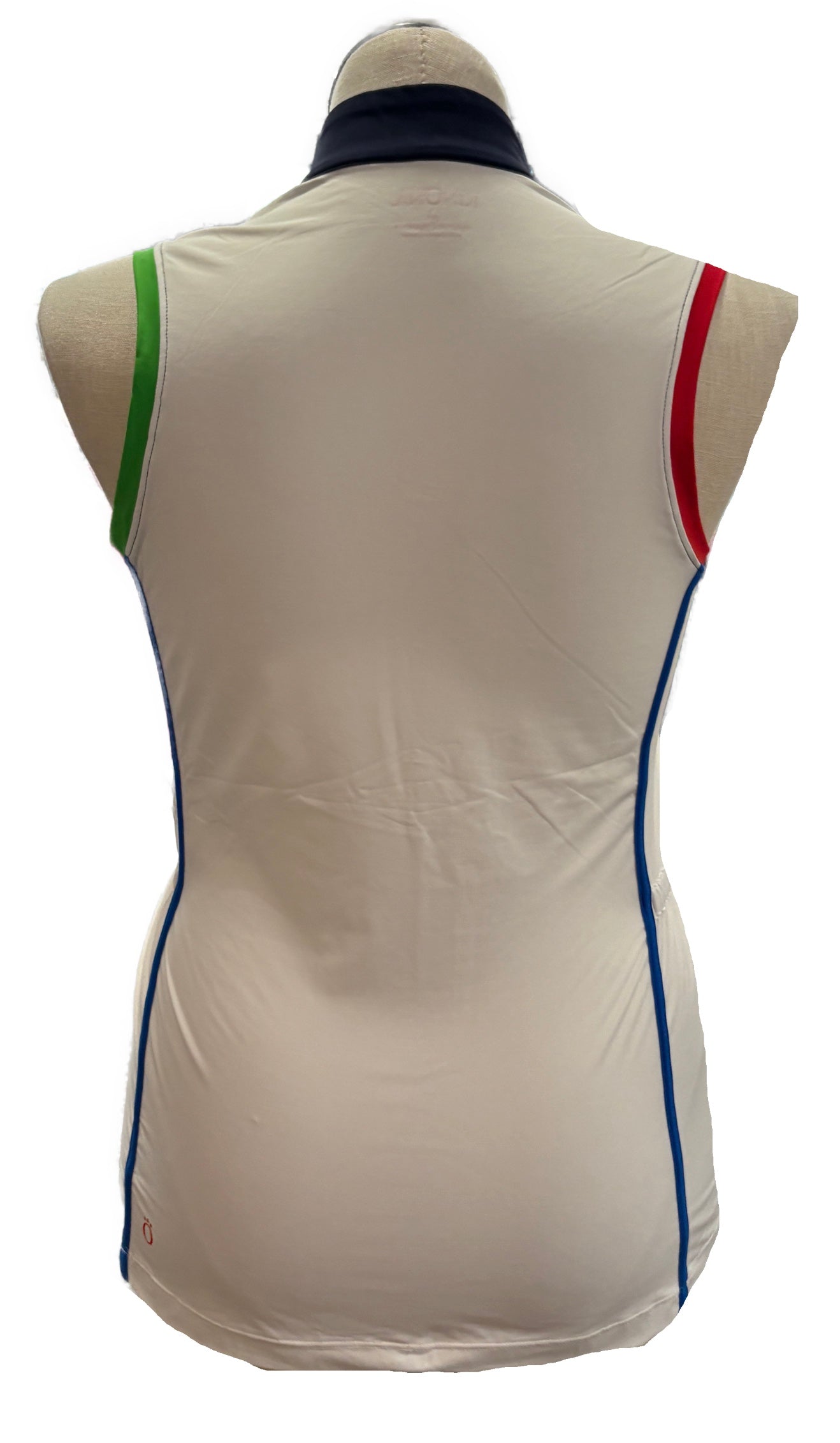 NEW Kinona Make it Snappy Sleeveless Polo size M White MSP$70 - 0