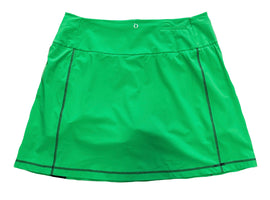 New Kinona Solid Kelly Green Golf Skort Size XL MSP $149 - 0
