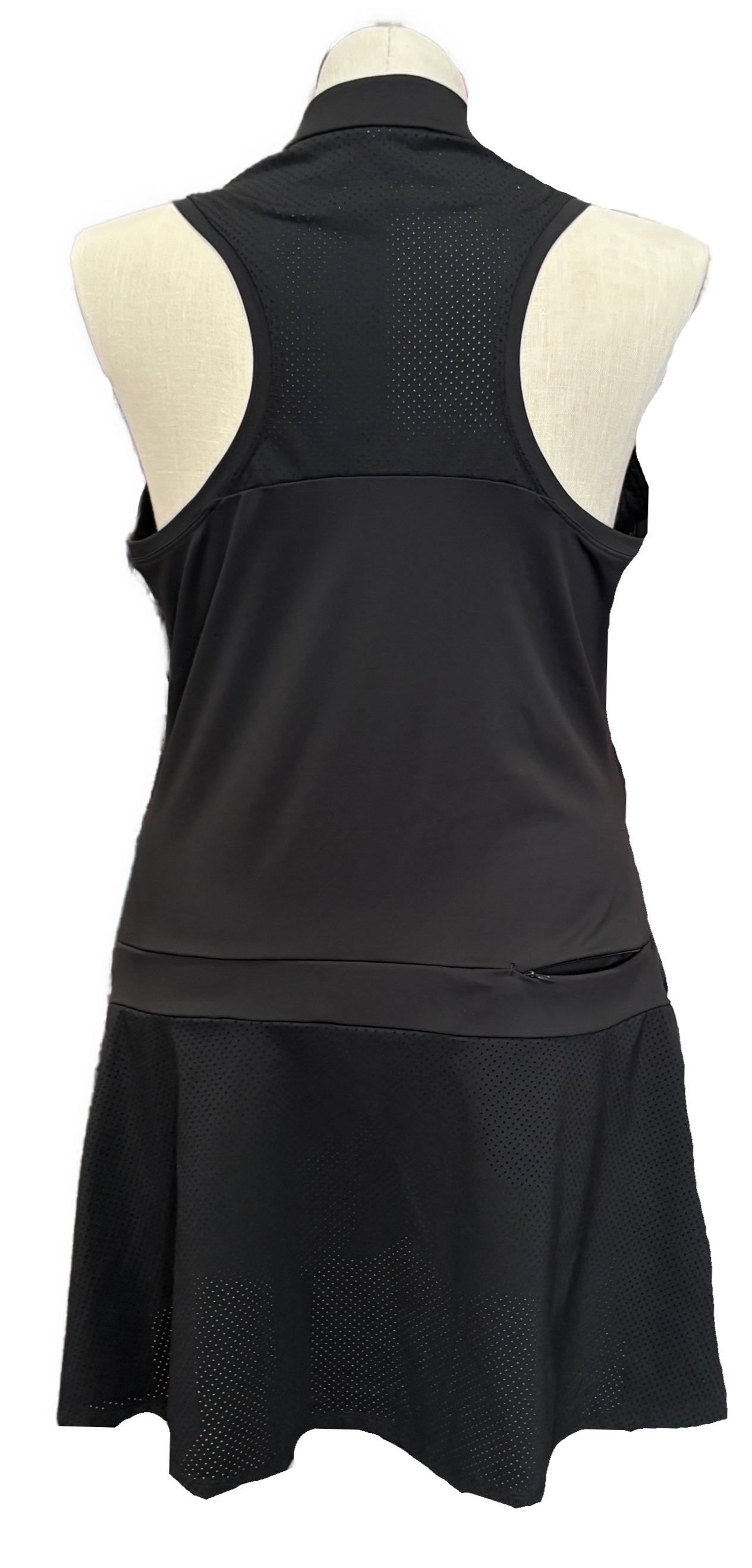 Adidas Black Women's Sleeveless Golf Dress w/Mesh Accents Size XL - 0