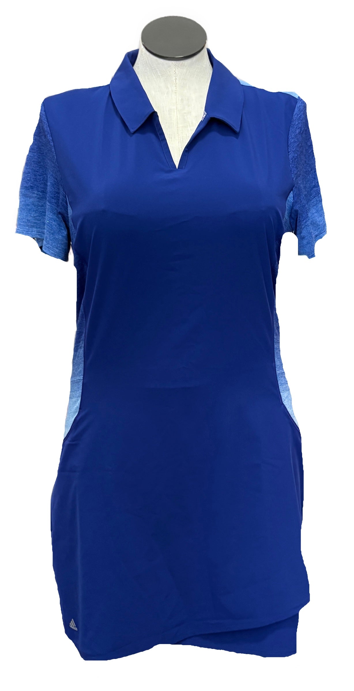 Adidas Navy Women's Short Sleeve Golf Dress w/Navy Gradient Accents Size XL