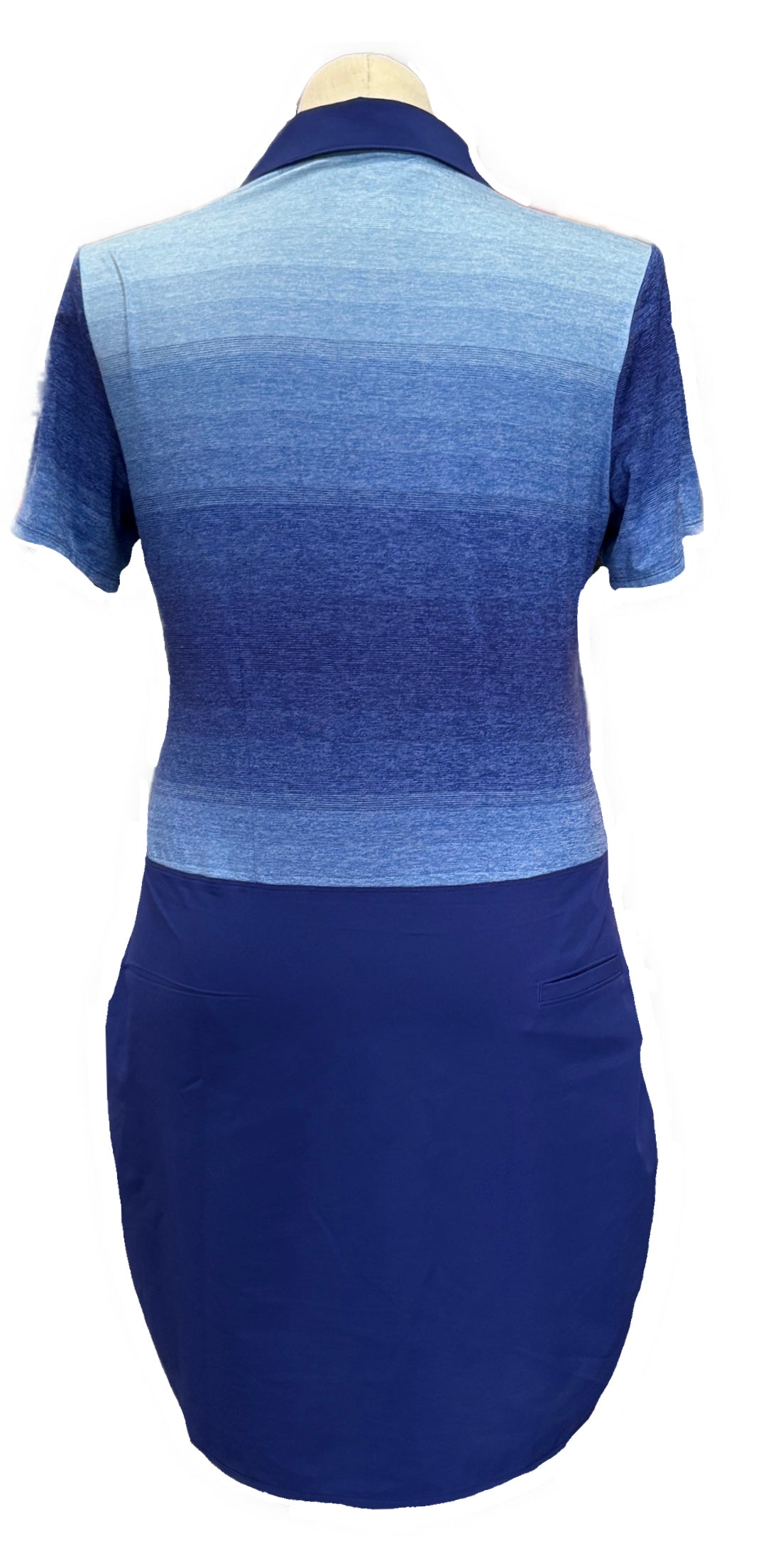 Adidas Navy Women's Short Sleeve Golf Dress w/Navy Gradient Accents Size XL - 0