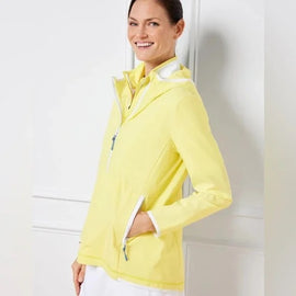 T by Talbots Yellow Windbreaker Pullover Size XL MSP$149