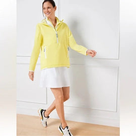 T by Talbots Yellow Windbreaker Pullover Size XL MSP$149 - 0