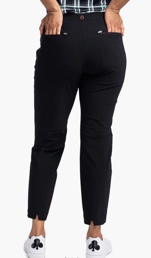 New Kinona Black Tailored Crop Golf Pants MSP$149