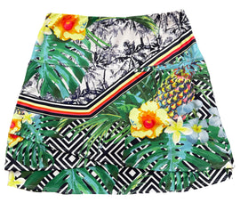 Lucky in Love Green & Yellow Tropical Print Women’s Golf Skort Size M - 0