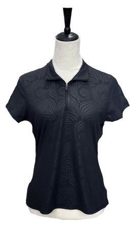 Lopez Women’s Black Short Sleeve Golf Top Size M