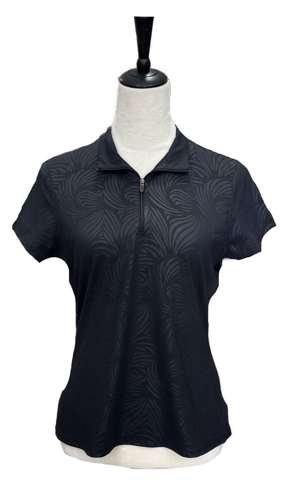 Lopez Women’s Black Short Sleeve Golf Top Size M