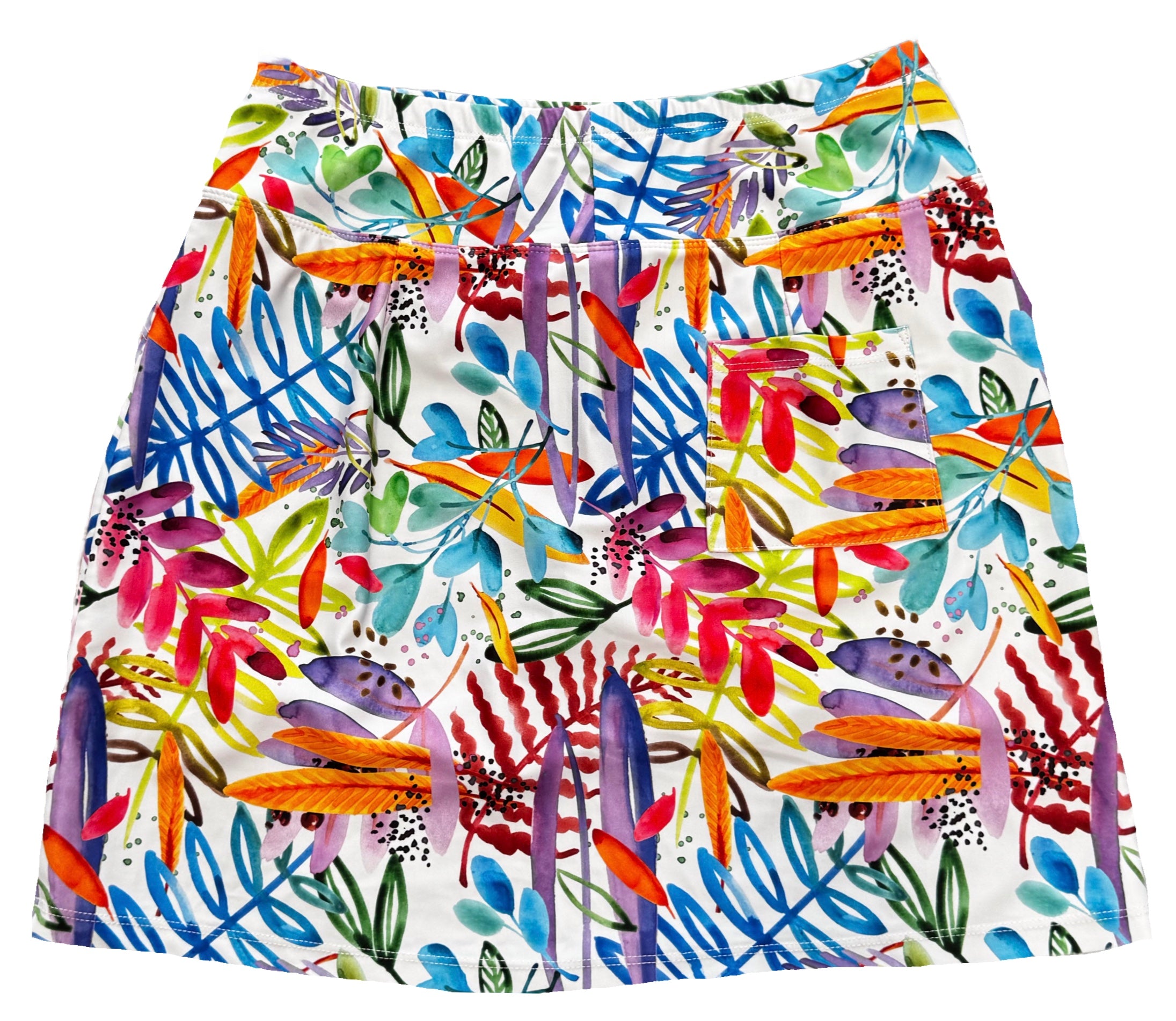 B-Skinz Rainbow Watercolor Floral Patterned Women’s Golf Skort Size M MSP$79 - 0