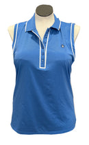 Original Penguin Women's Blue Sleeveless Golf Polo Size XL-1