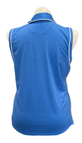 Original Penguin Women's Blue Sleeveless Golf Polo Size XL - 0