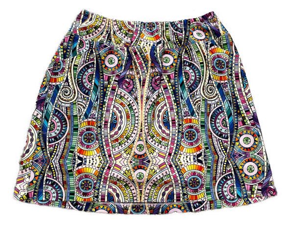 B-Skinz Navy & Purple Patterned Women’s Golf Skort Size M MSP$79