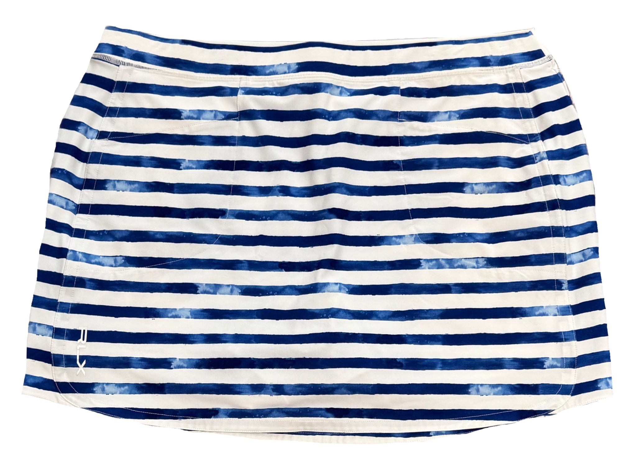 RLX Women's Blue & White Striped Golf Skort Size XL