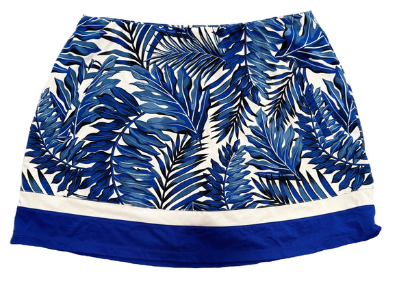 Tail Women's Blue Floral Leaf Print Golf Skort Size L