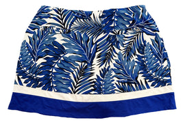 Tail Women's Blue Floral Leaf Print Golf Skort Size L - 0