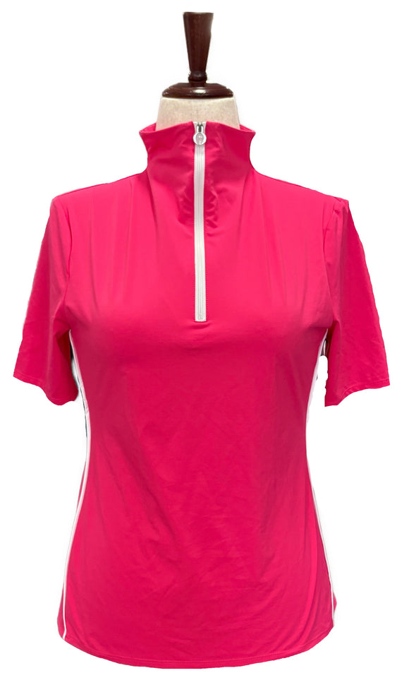 New Kinona Sport Pink Keep it Covered Golf Top Size M MSP$118