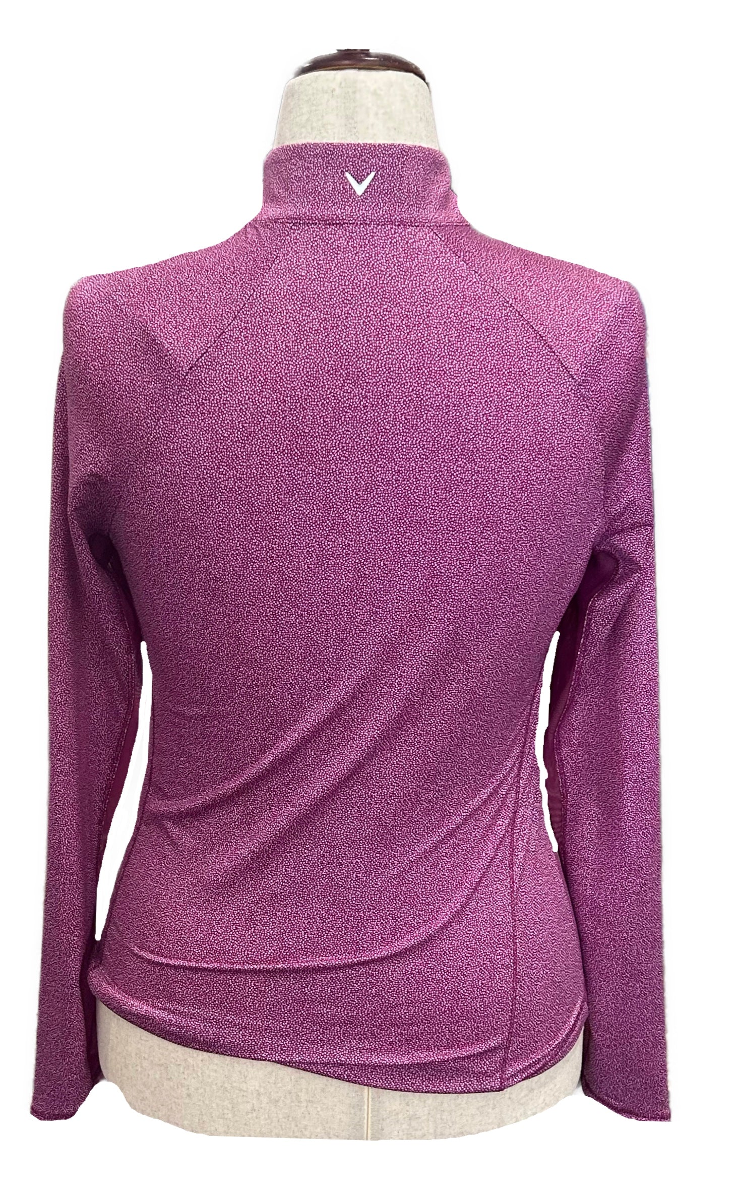 Callaway Magenta & White Microdot Women's Golf Pullover Size S - 0