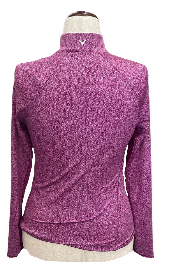 Callaway Magenta & White Microdot Women's Golf Pullover Size S
