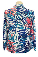 New Tail Women's Emersyn Long Sleeve Golf Top - Mykonos Fronds Size XL MSP$100-5