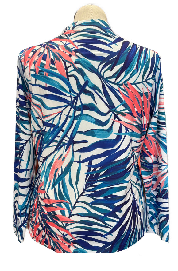 New Tail Women's Emersyn Long Sleeve Golf Top - Mykonos Fronds Size XL MSP$100