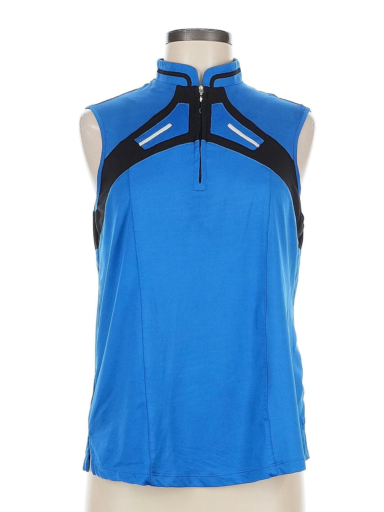 Jamie Sadock Royal & Black Sleeveless Golf Top Size M MSP$96
