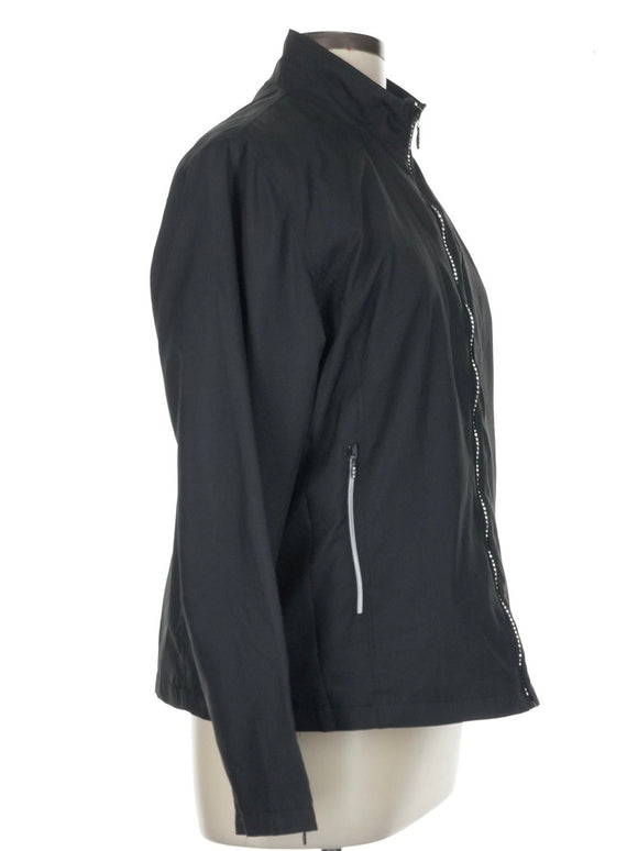 Monterey Club Black Full-Zip Golf Jacket Size L