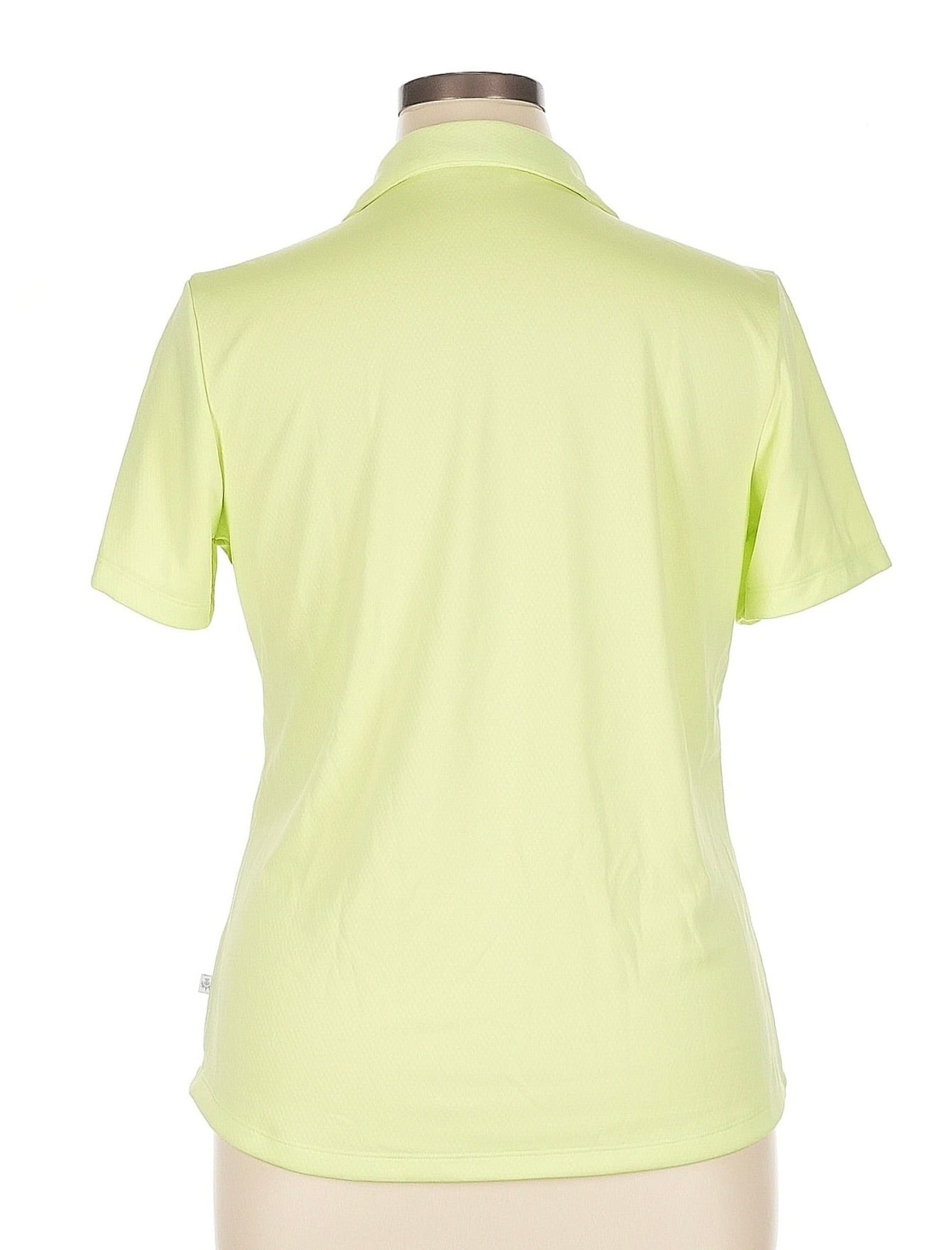 Lady Hagen Lime Green V-neck Golf Polo Size XL - 0