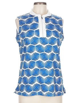 Tail Kyrah Sleeveless Golf Top - Palm Bay - Size L MSP$101