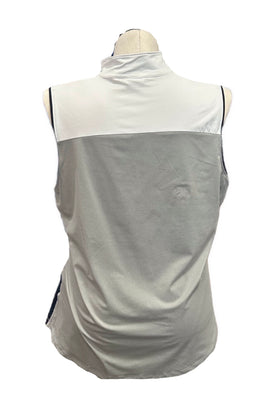 New Lady Hagen Gray Color Block Sleeveless Golf Polo Size XXL - 0