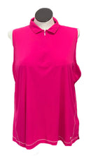 Slazenger Women's Hot Pink Sleeveless Golf Polo Size 2X-1