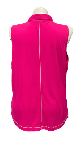Slazenger Women's Hot Pink Sleeveless Golf Polo Size 2X - 0