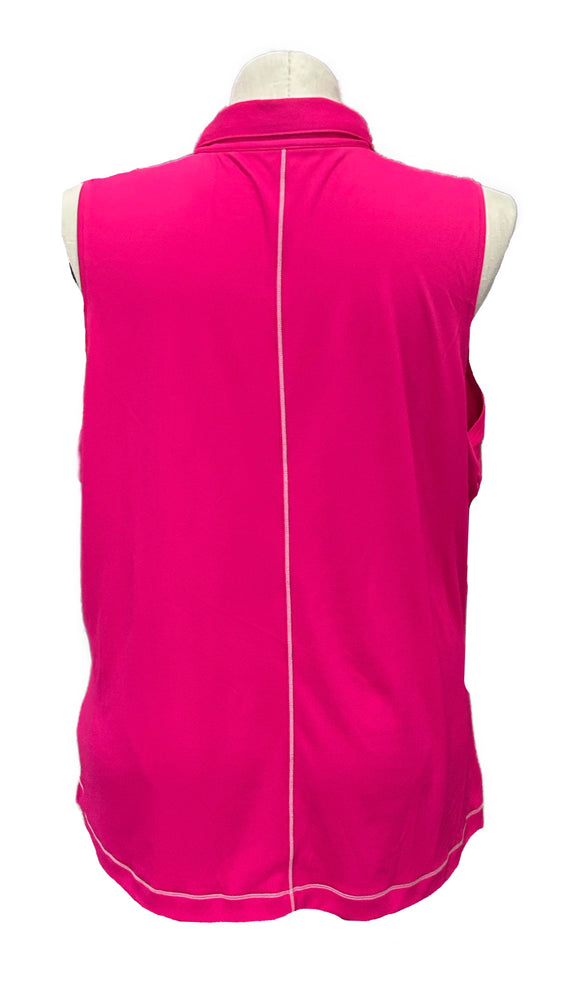 Slazenger Women's Hot Pink Sleeveless Golf Polo Size 2X