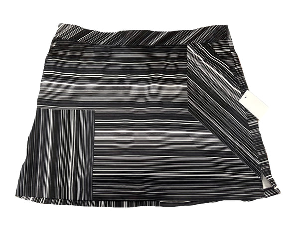 Lady Hagen Black & White Striped Women's Golf Skort Size 14