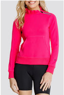 New Tail Women's Condoleezza Vivid Pink Pullover-1