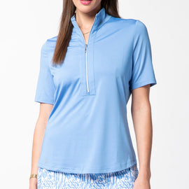 New GGBlue Lucy Golf Top in Granada Blue MSP$88