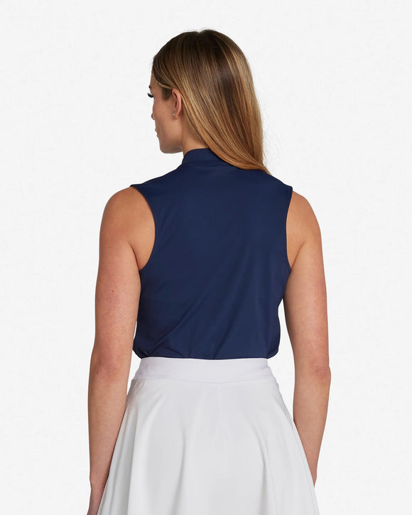 New Bad Birdie Women's Navy Blade Performance Golf Polo