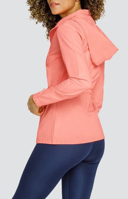 New Tail Activewear Nola Golf Jacket - Melon Punch MSP$96