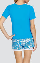 New Tail Activewear Zuma Tennis Top in Destiny Blue MSP$75-2