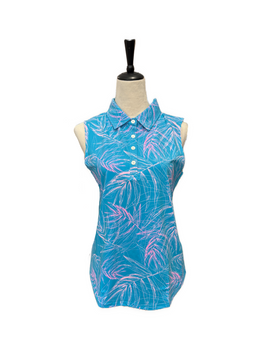 New Sunday Swagger Sleeveless Women's Golf Polo - Capri