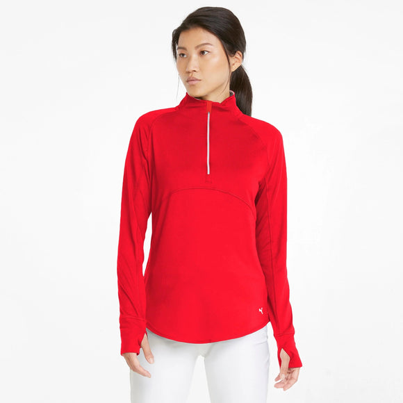 New Puma Women's Gamer 1/4 Zip Golf Pullover MSP$65