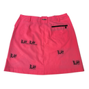 Jamie Sadock Pink “Blah Blah Blah” Golf Skirt Size 4-2