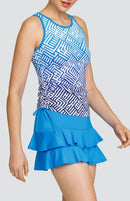 New Tail Activewear Women's Zenni Racerback Tank - Gradient Maze MSP$82-1