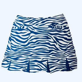 Tail Activewear Blue Zebra Print Pleated Golf Skort Size L MSP$